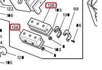 TE 4-101985 Sliding block Toolarm