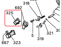 SI 4-404199 Monteringskrok Verktygshållare S300